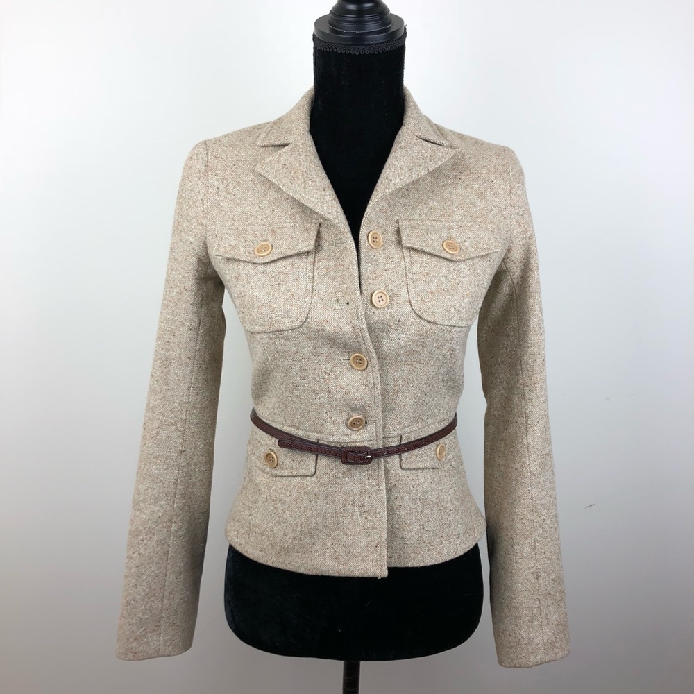 Theory wool tweed blazer